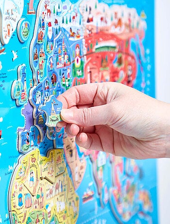 Puzzle Carte du Monde magnétique
