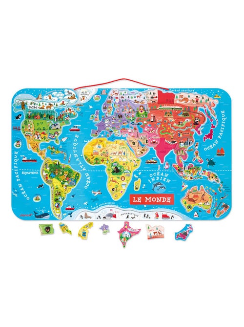 Puzzle Carte du Monde magnétique - Kiabi