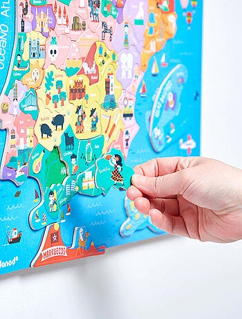 Puzzle carte Péninsule Ibérique magnétique