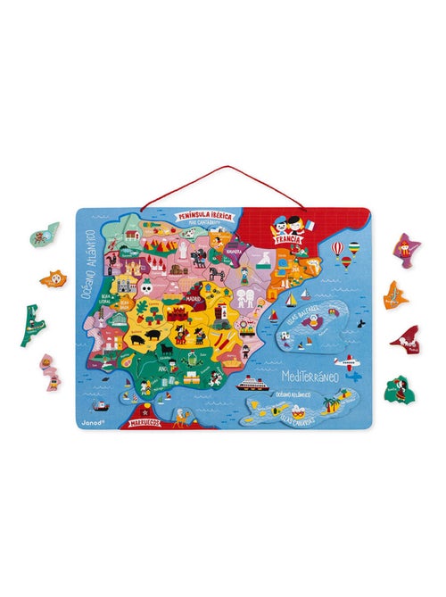 Puzzle carte Péninsule Ibérique magnétique - Kiabi