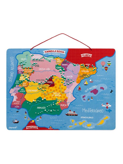 Puzzle carte Péninsule Ibérique magnétique - Kiabi