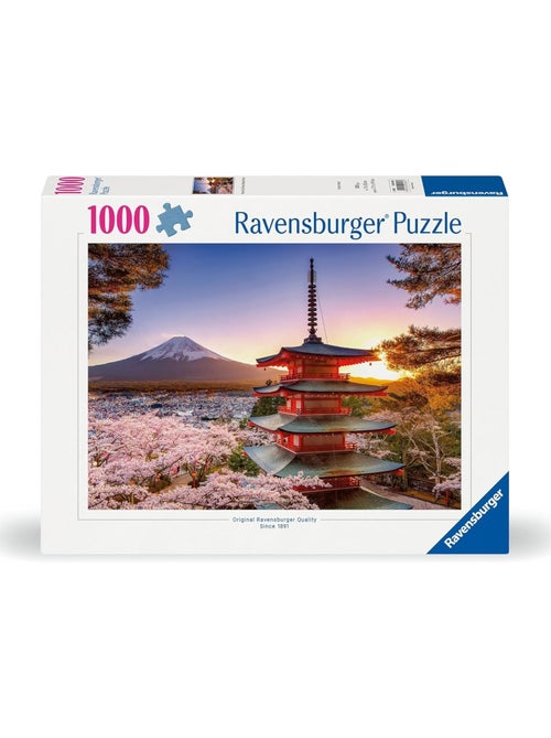 Puzzle cerisiers en fleurs du mont fuji 1000 pcs - Kiabi