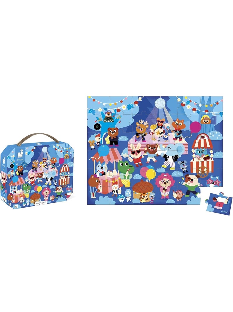 Puzzle c'est la fête 36 pcs N/A - Kiabi