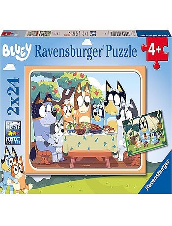 Puzzle C'est parti avec Bluey 2x24 pcs