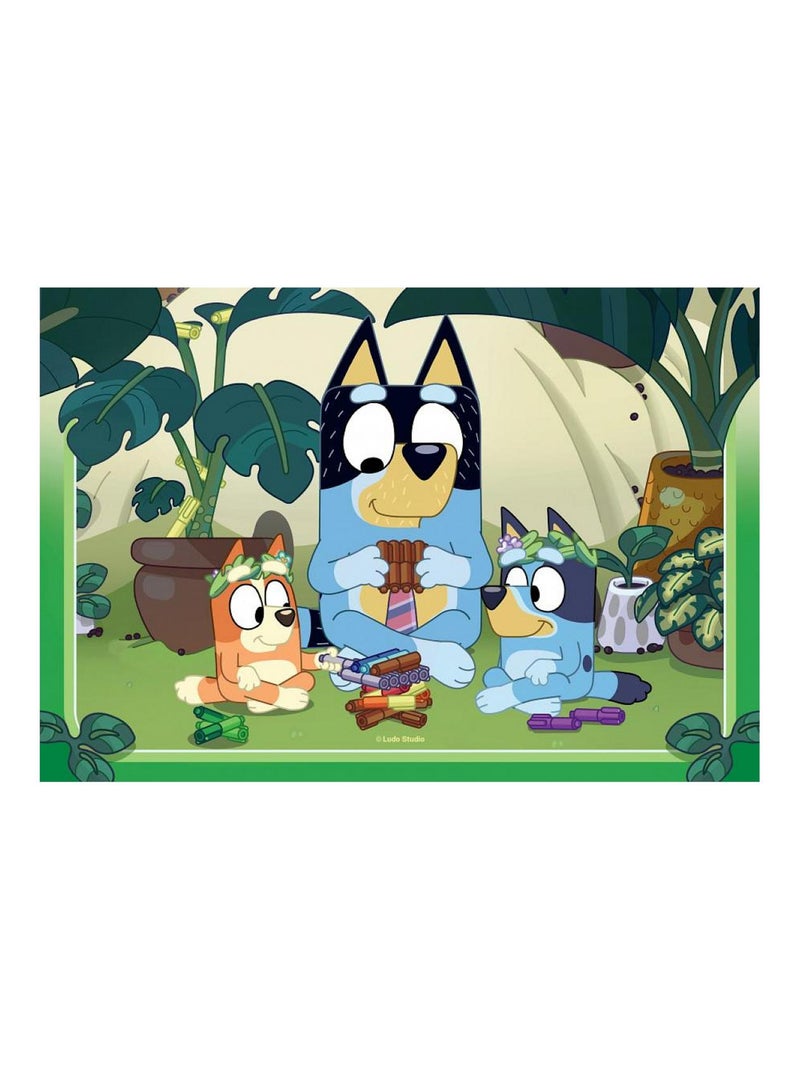 Puzzle C'est parti avec Bluey 2x24 pcs N/A - Kiabi