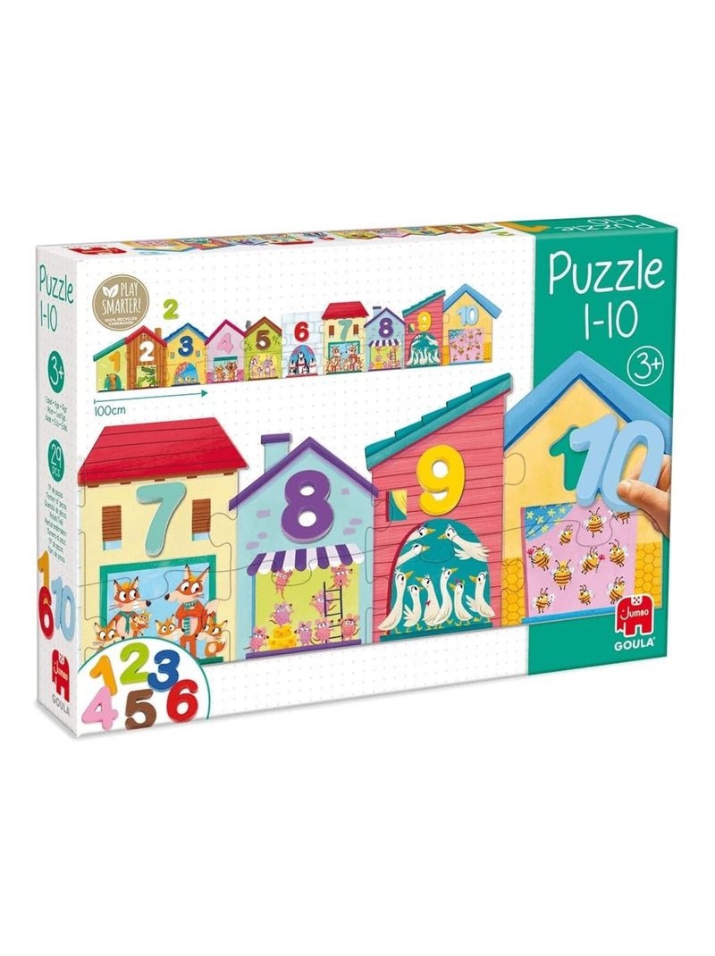 Puzzle chiffres de 1 à 10 Blanc - Kiabi