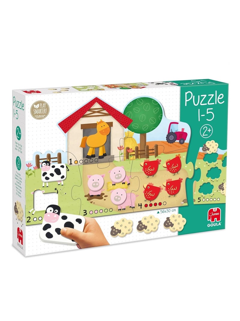 Puzzle chiffres de 1 à 5 N/A - Kiabi
