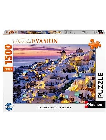 Puzzle Coucher de soleil sur Santorin 1500 pcs