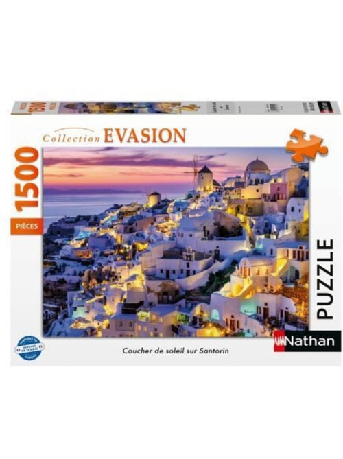Puzzle Coucher de soleil sur Santorin 1500 pcs - Kiabi
