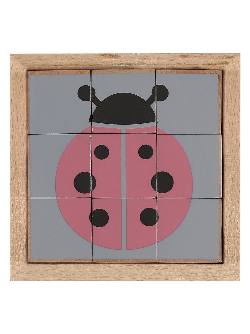 Puzzle cube animaux en bois N/A - Kiabi