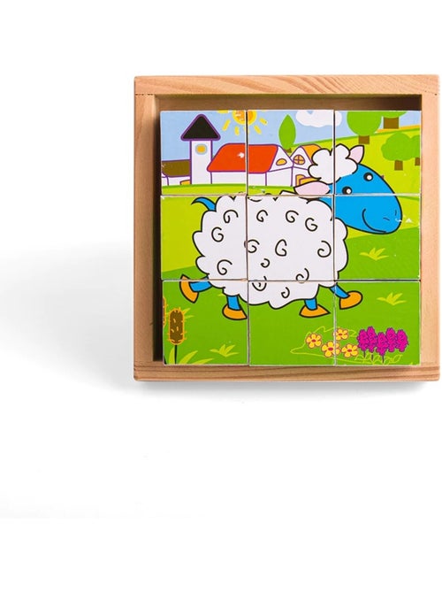 Puzzle cube Animaux - Kiabi