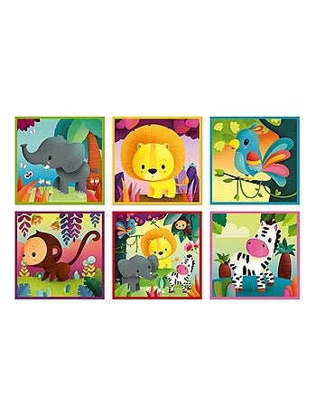 Puzzle cube Kubkid Jungle (9 cubes)