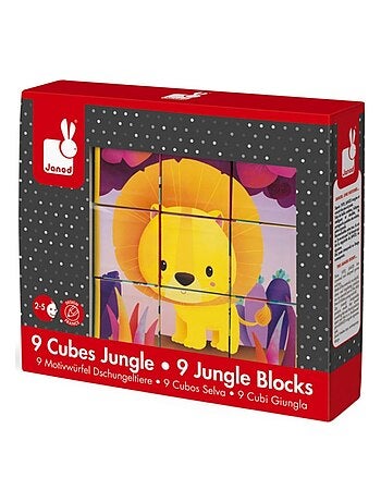 Puzzle cube Kubkid Jungle (9 cubes)