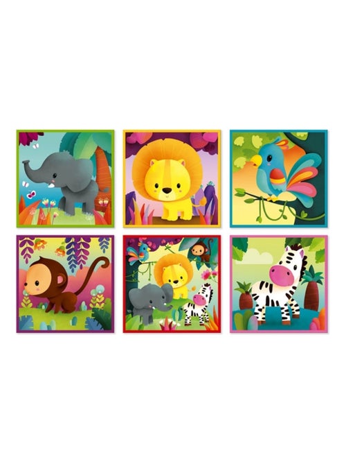 Puzzle cube Kubkid Jungle (9 cubes) - Kiabi
