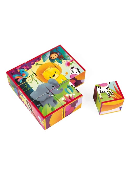Puzzle cube Kubkid Jungle (9 cubes) - Kiabi