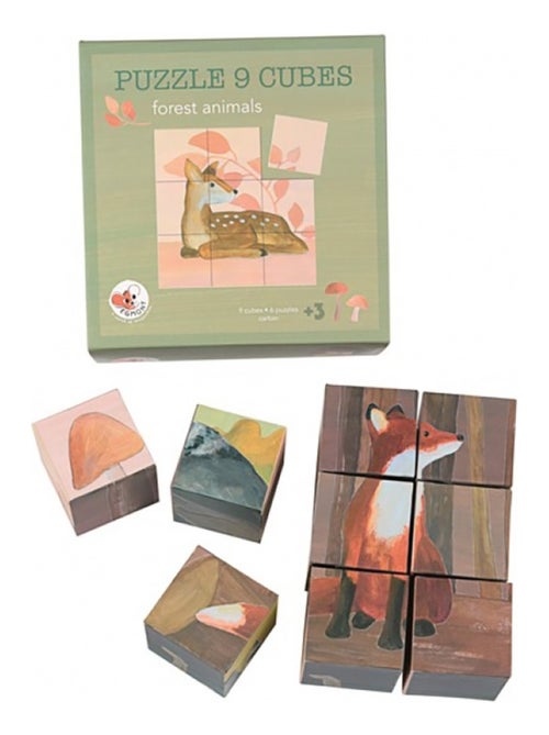 Puzzle Cubes Forêt - Kiabi