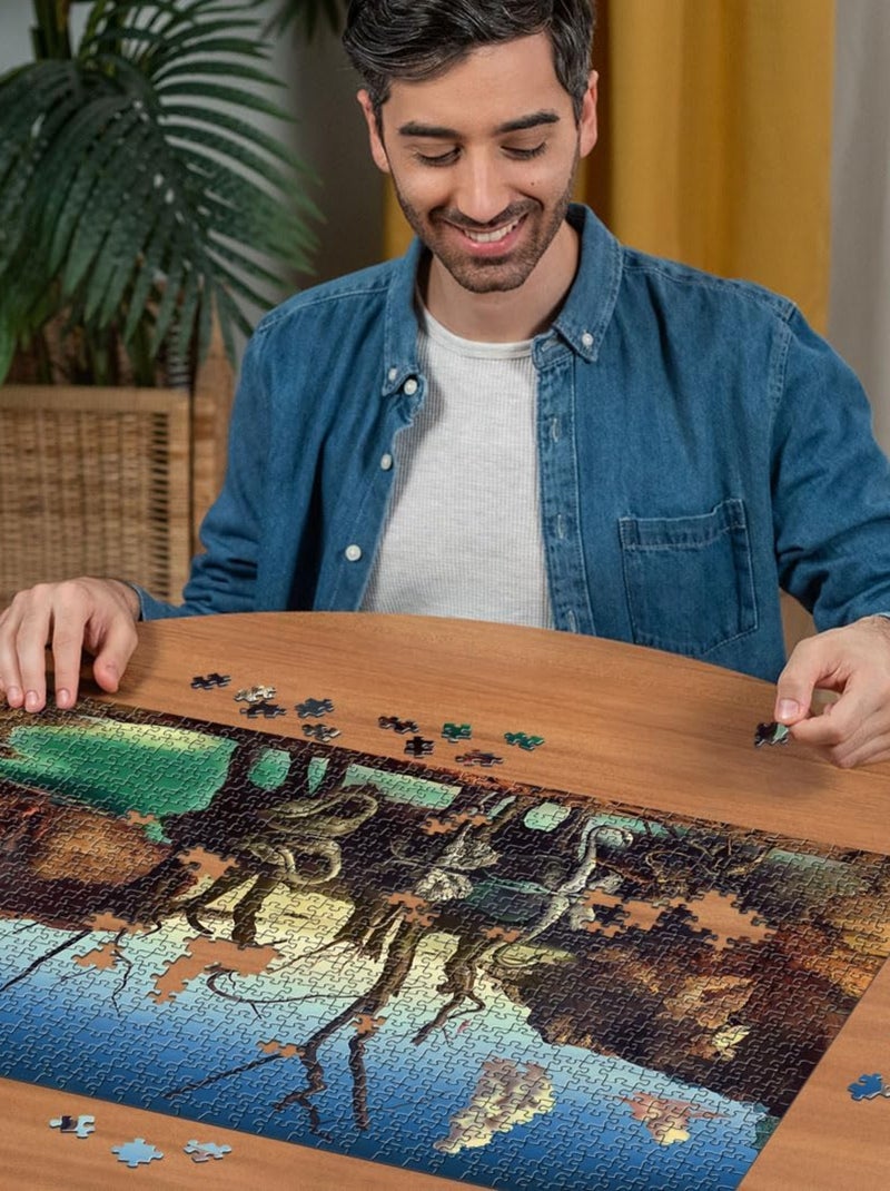Puzzle Cygnes se reflétant en éléphants 1000 pcs N/A - Kiabi