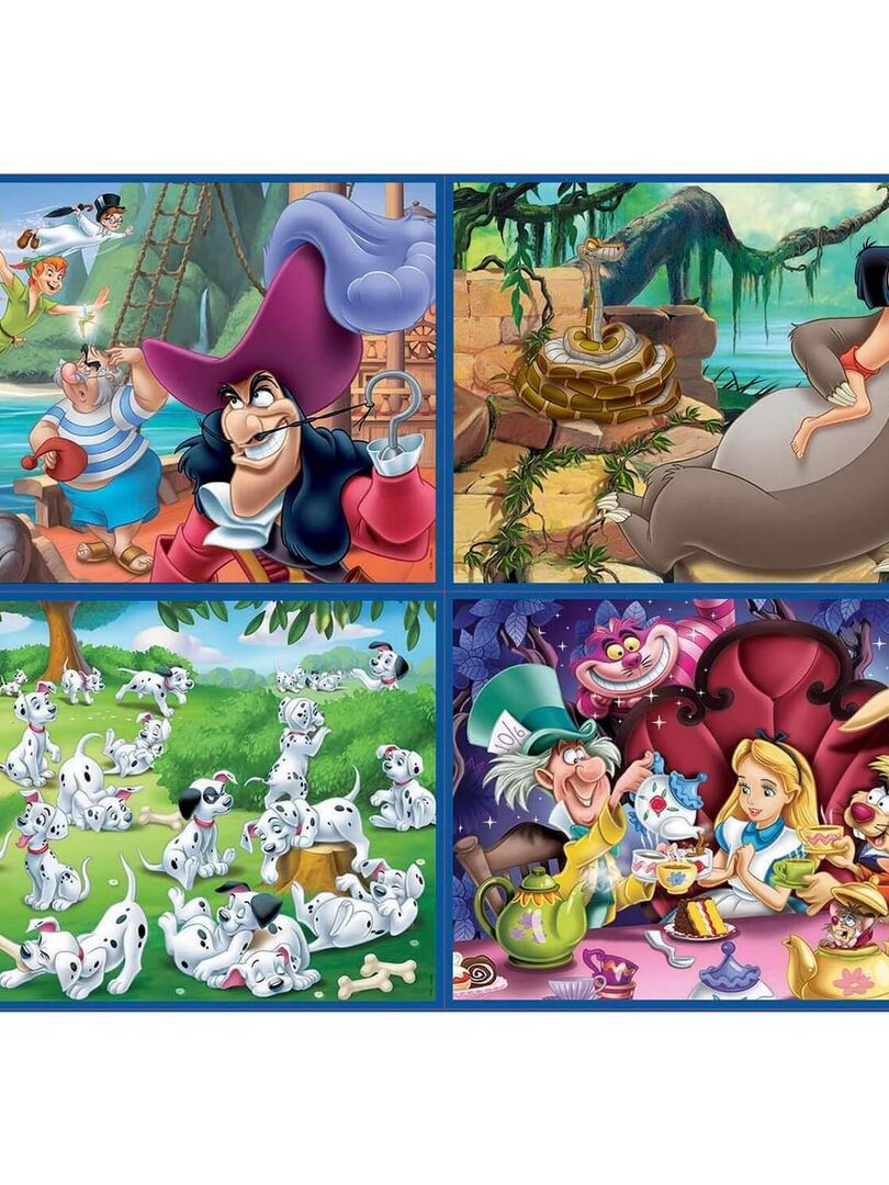 Puzzle de 50 à 150 pièces : 4 puzzles : Classiques Disney - N/A - Kiabi -  14.23€