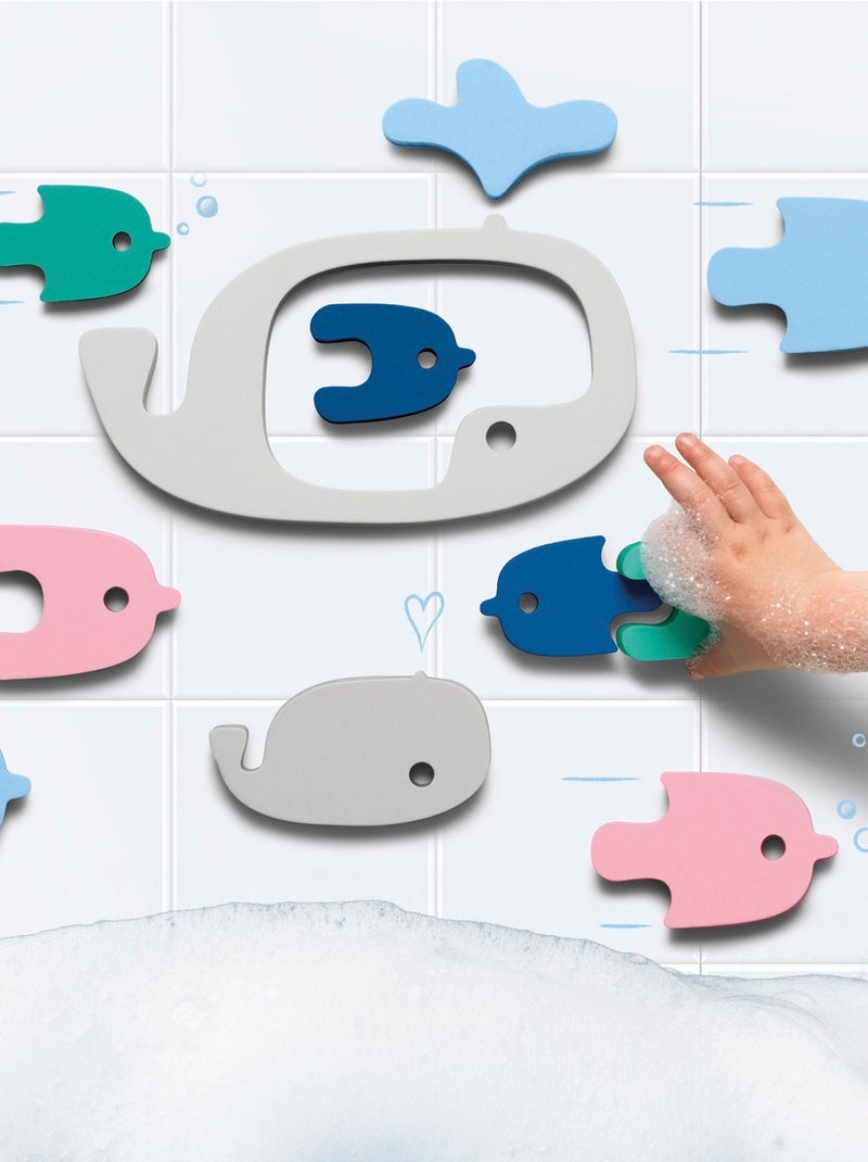 Puzzle de bain - Baleines Bleu - Kiabi