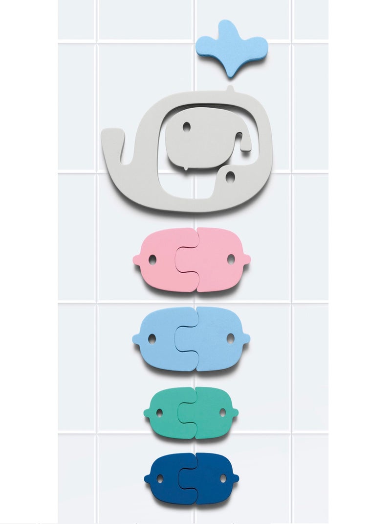 Puzzle de bain - Baleines Bleu - Kiabi