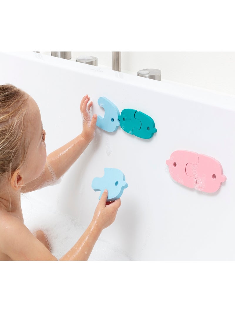 Puzzle de bain - Baleines Bleu - Kiabi