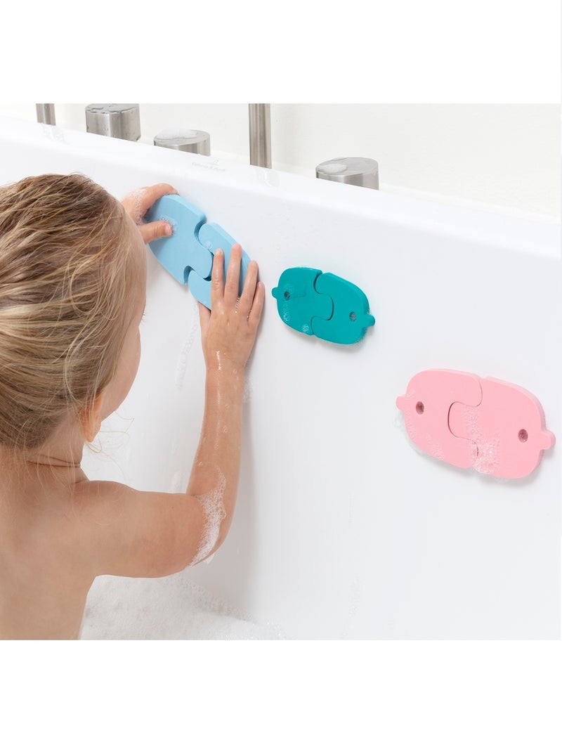 Puzzle de bain - Baleines Bleu - Kiabi