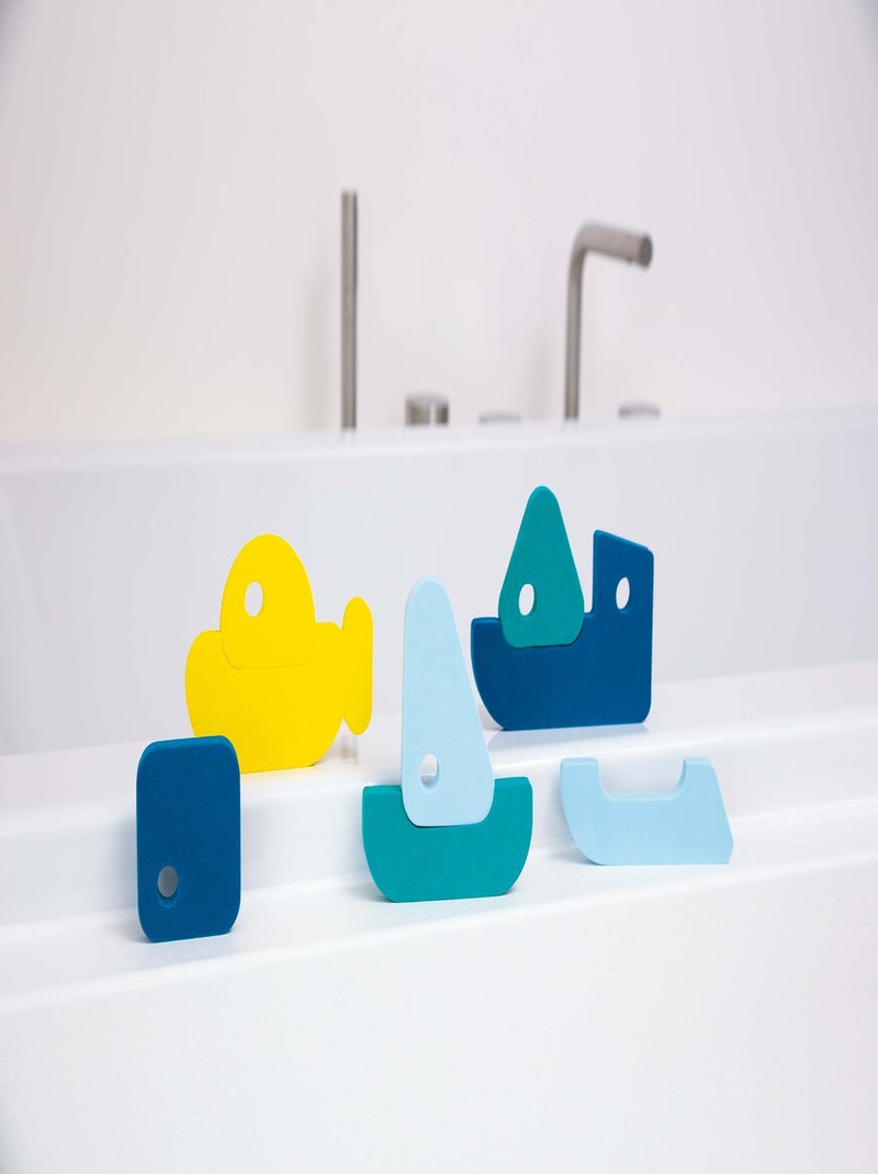 Puzzle de bain - Bateaux Bleu - Kiabi