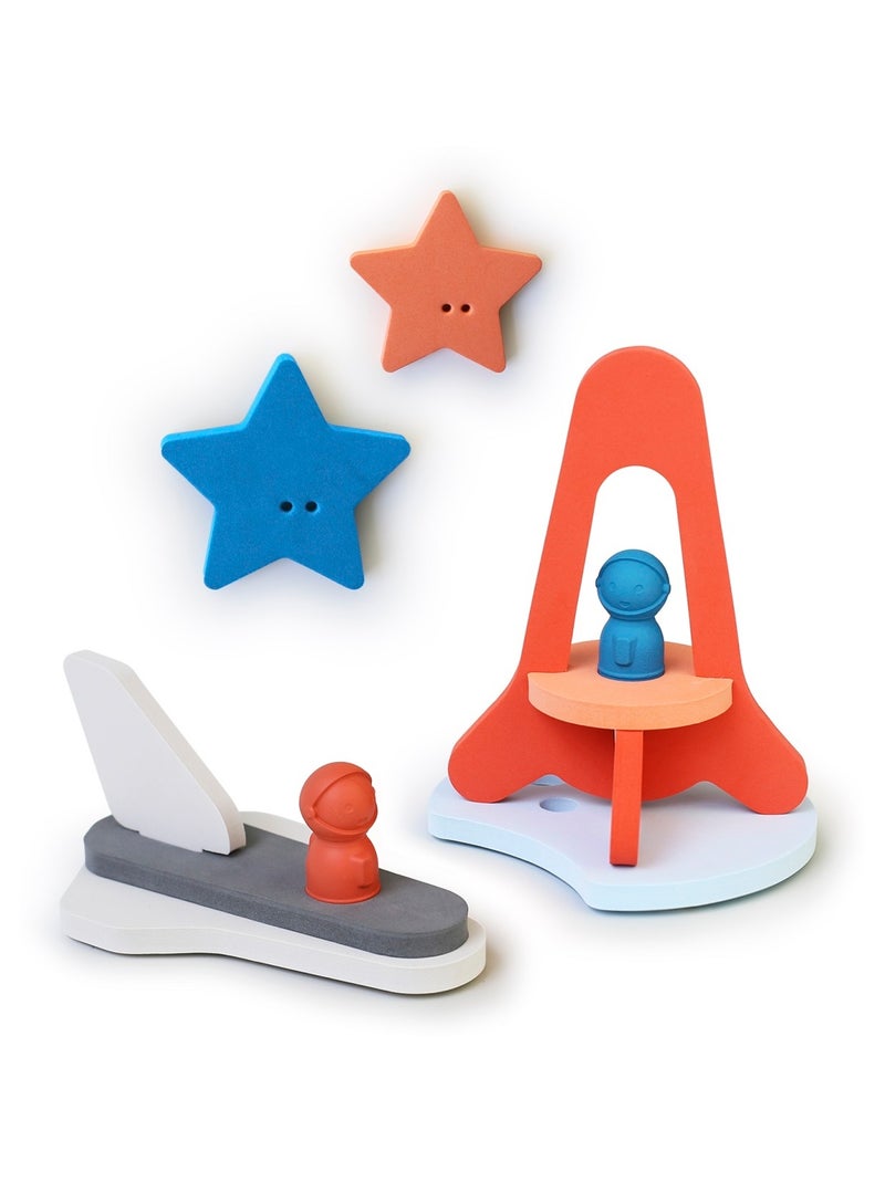 Puzzle de bain - Cap sur la lune Bleu - Kiabi