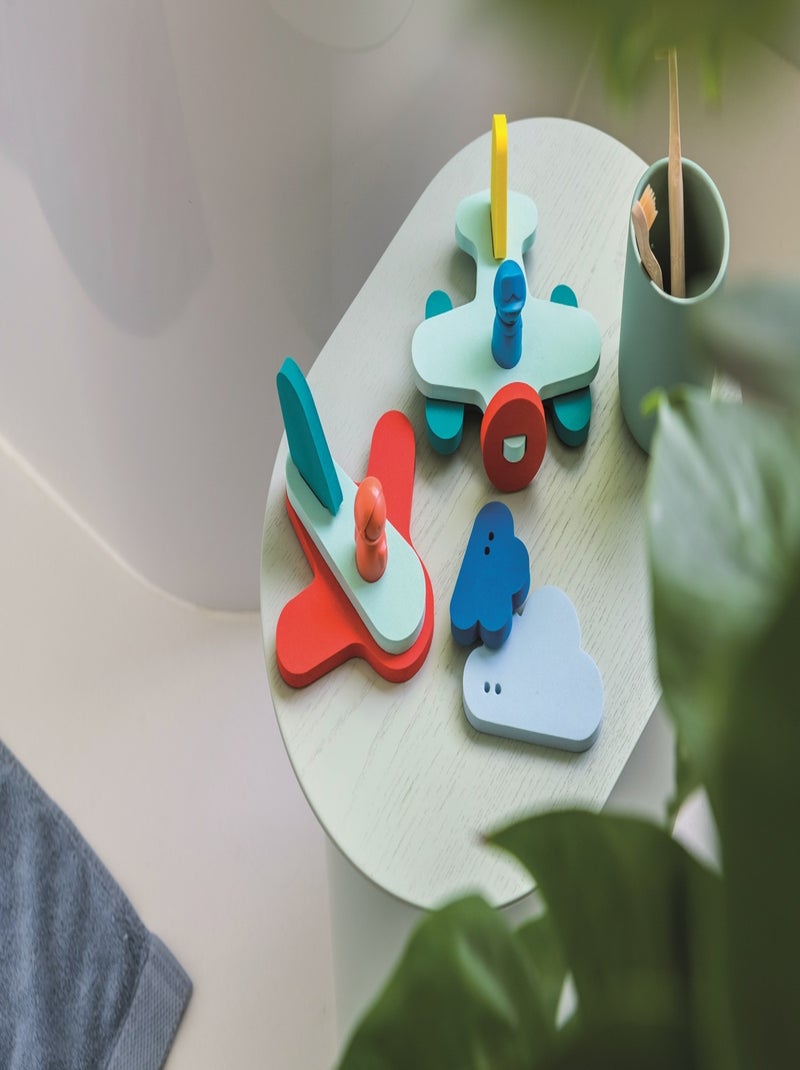 Puzzle de bain - Dans les airs Bleu - Kiabi