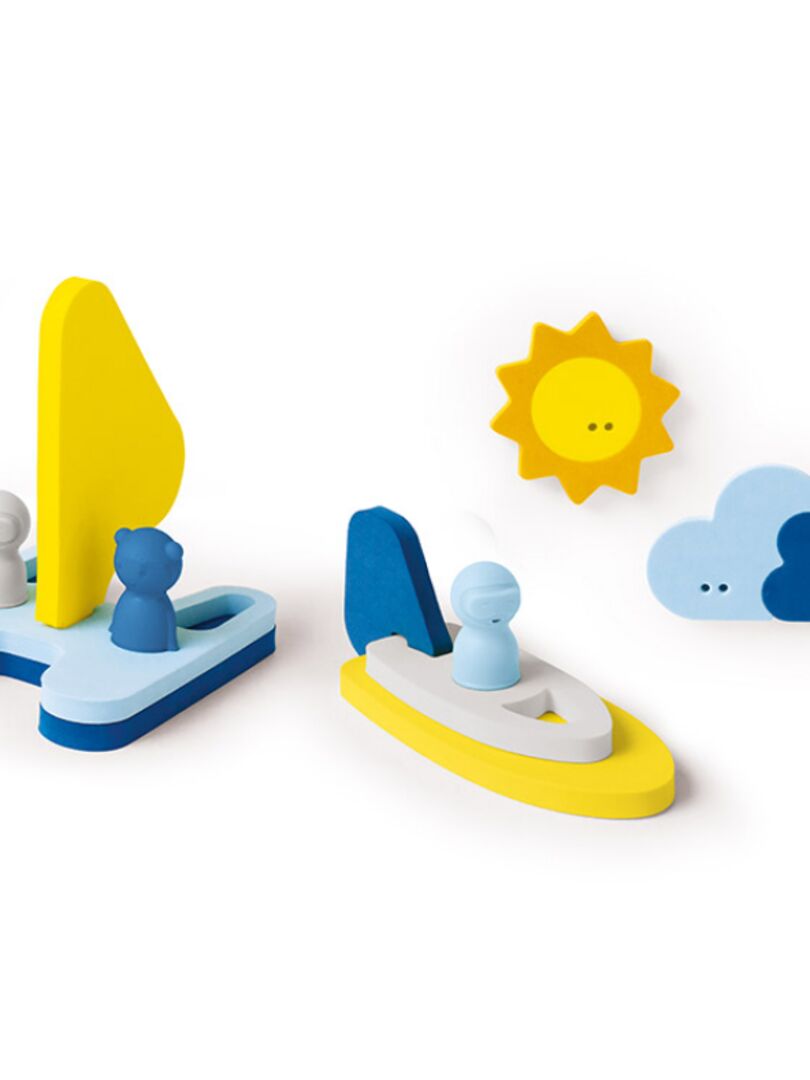Puzzle de bain 3D bateau Mettre les voiles - Bleu - Kiabi - 17.99€