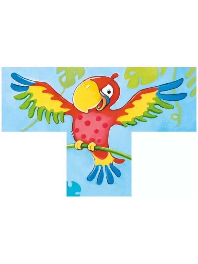 Puzzle de cubes animaux sauvages Jaune - Kiabi