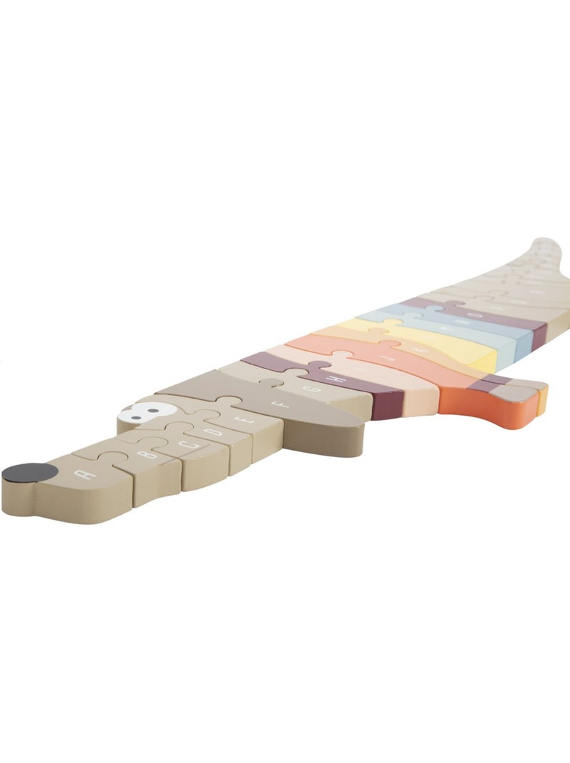 Puzzle de lettres Chien Beige - Kiabi