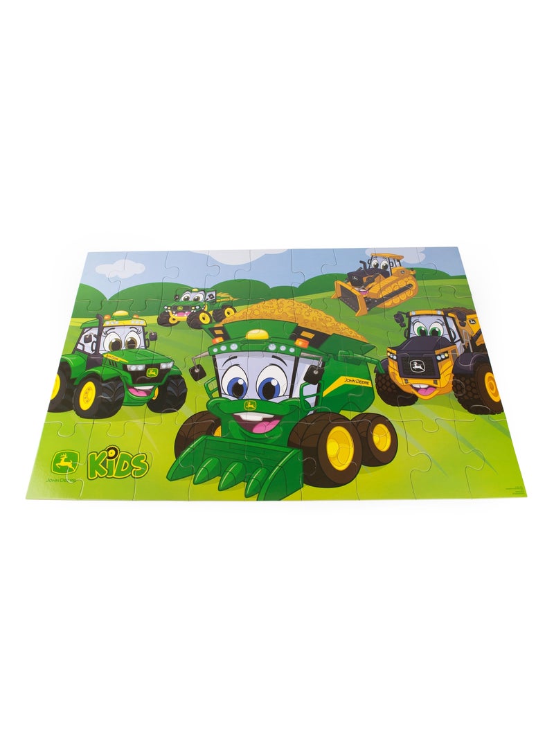 Puzzle de sol géant tracteur john deere dès 3 ans N/A - Kiabi