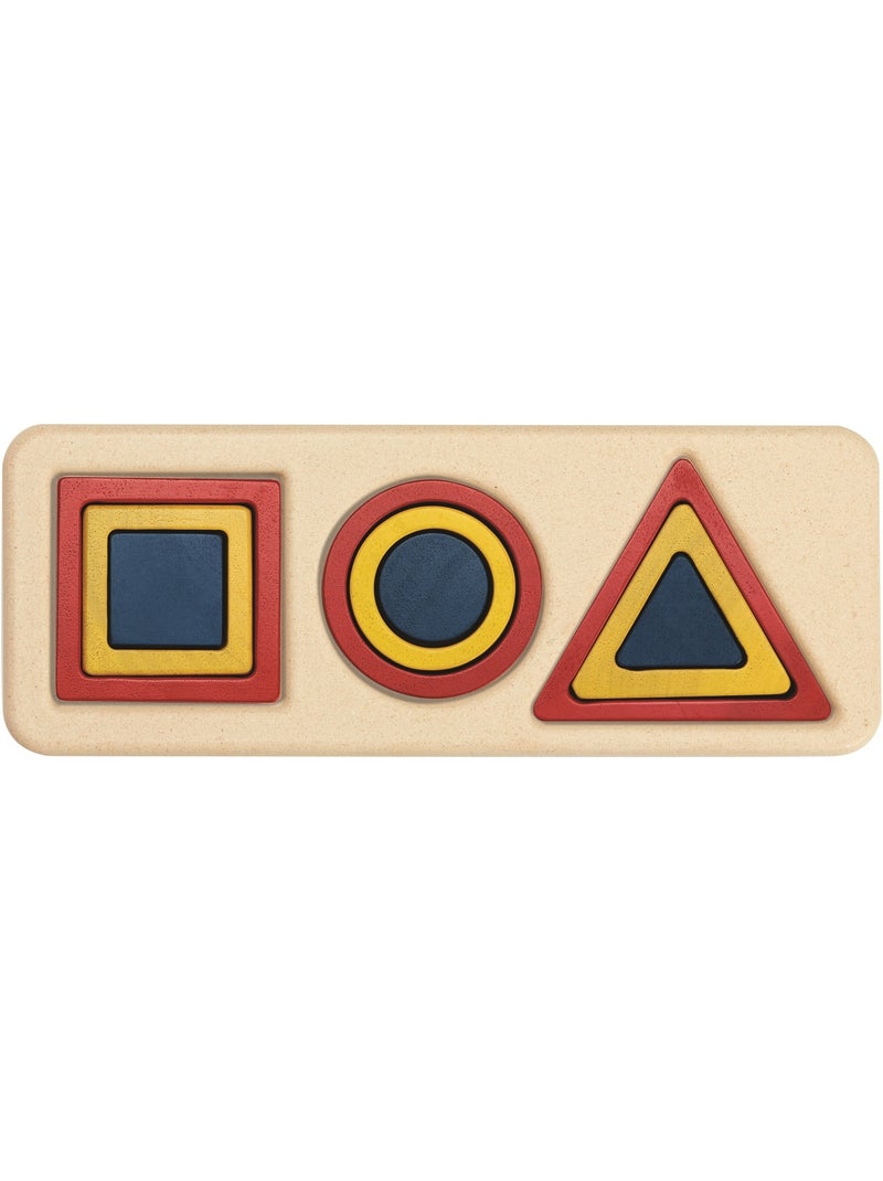 Puzzle d'encastrement 3 formes Rouge - Kiabi