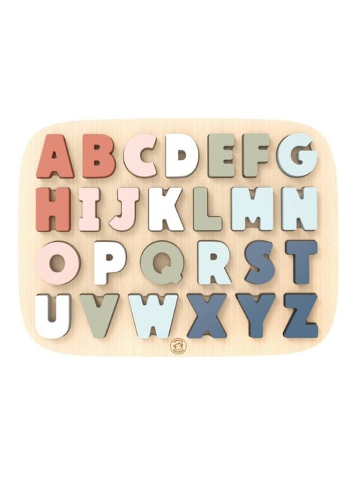 Puzzle des formes alphabet en bois FSC® - Kiabi