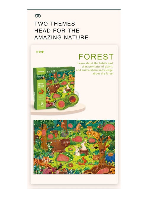 Puzzle détective Forêt - Kiabi