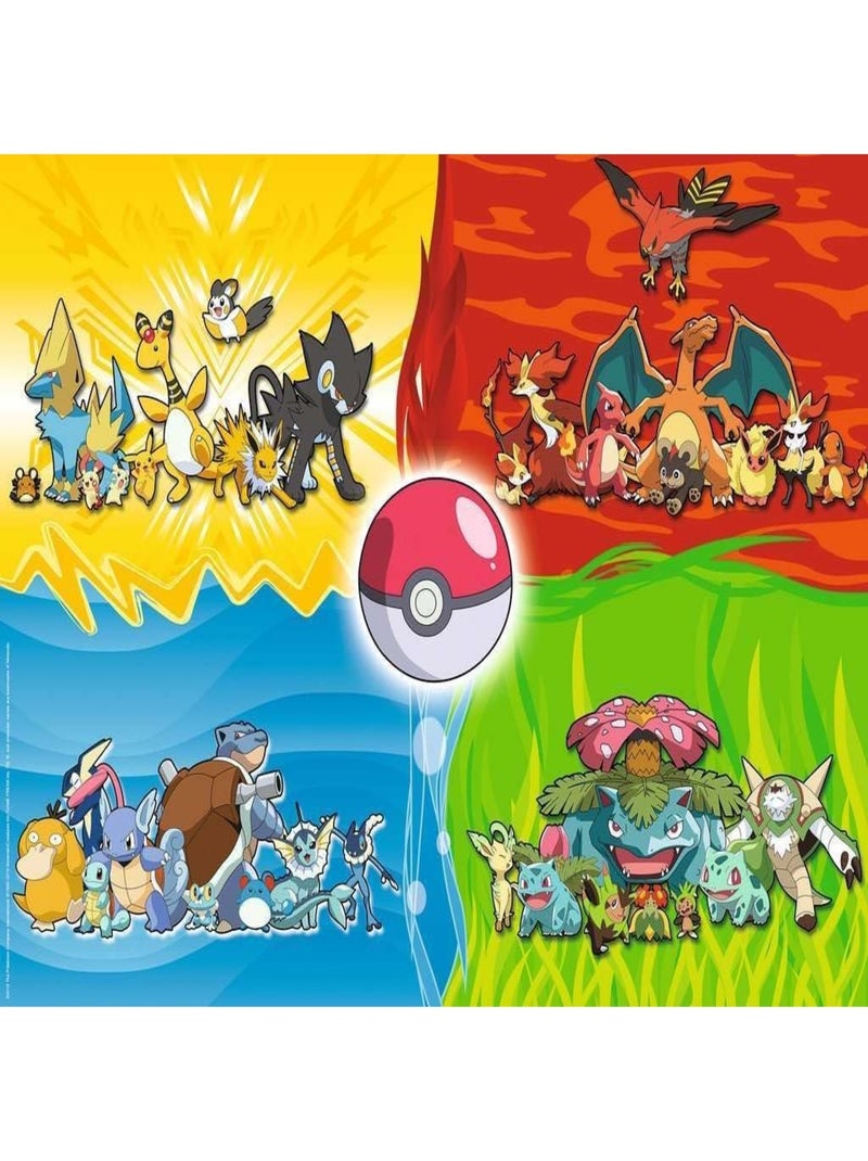 Puzzle Différents types de Pokémon 150 pcs XXL N/A - Kiabi