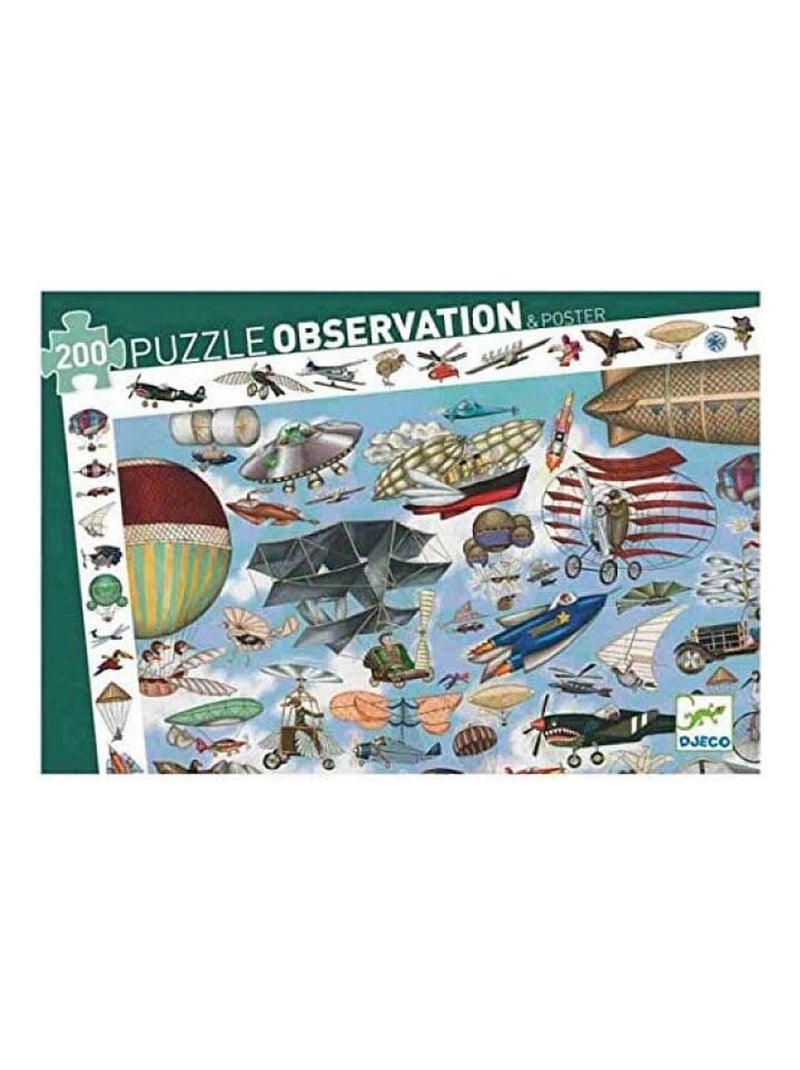 Puzzle d'observation aéro club 200 pièces N/A - Kiabi