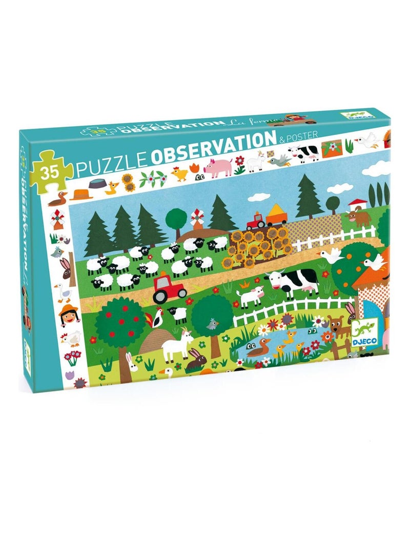 Puzzle d'observation La ferme N/A - Kiabi