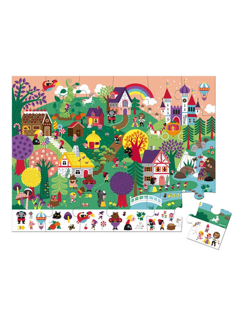 Puzzle d'observation Les Contes 24 pcs N/A - Kiabi