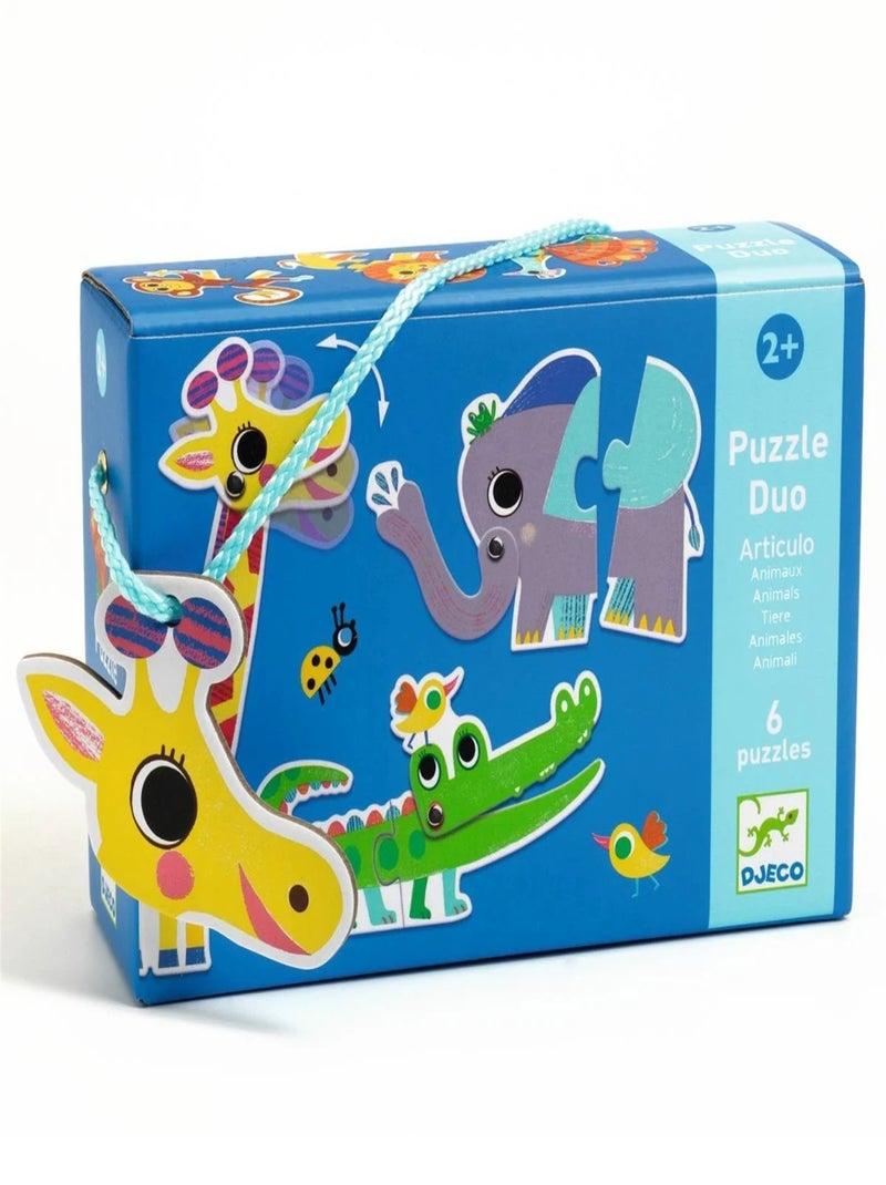 Puzzle duo Articulo Animaux Multicolore - Kiabi