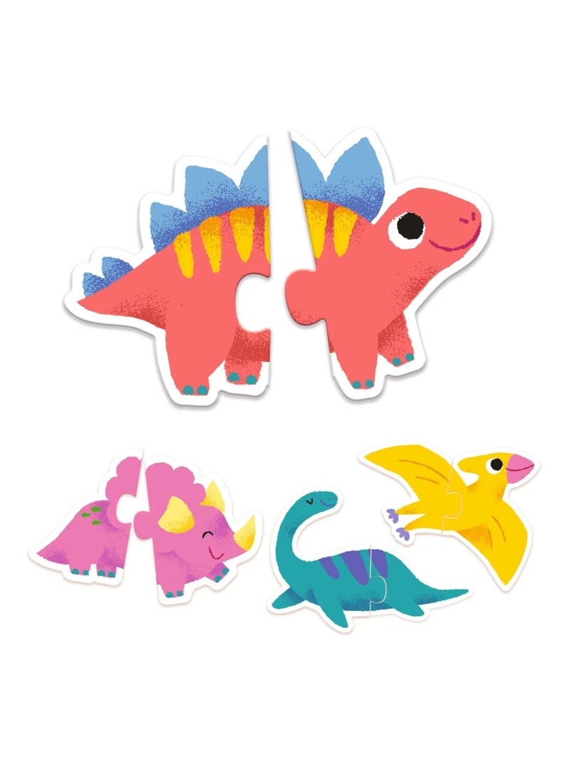 Puzzle duo Dinos Multicolore - Kiabi