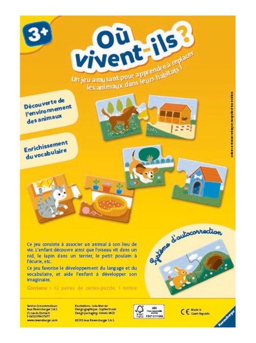Puzzle duo : Où vivent-ils ? - Kiabi