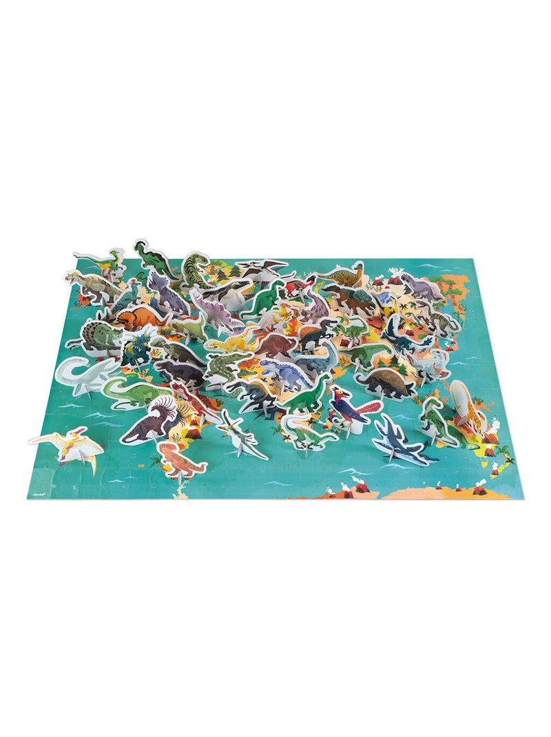 Puzzle éducatif Dinosaures 200 pcs N/A - Kiabi