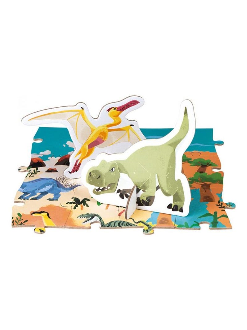 Puzzle éducatif Dinosaures 200 pcs N/A - Kiabi