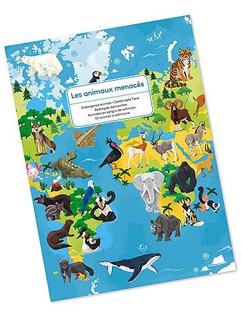 Puzzle éducatif - Les animaux menacés (200 pcs) - Puzzles & Livres