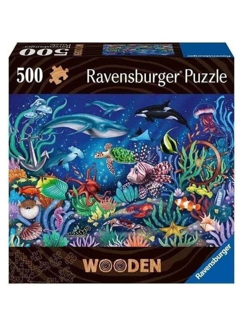 Puzzle en bois - Ravensburger - Monde marin coloré - Ravensburger - Kiabi