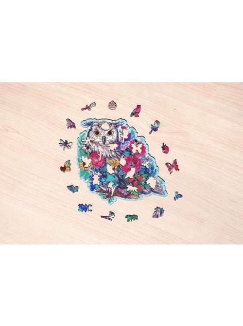 Puzzle en bois 150 pièces - hibou floral - ravensburger - Kiabi Puzzle en bois 150 pièces - hibou floral - ravensburger - Kiabi
