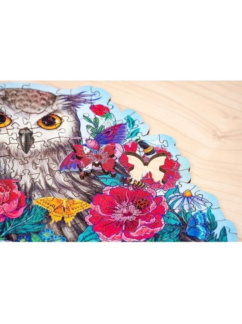 Puzzle en bois 150 pièces - hibou floral - ravensburger N/A - Kiabi