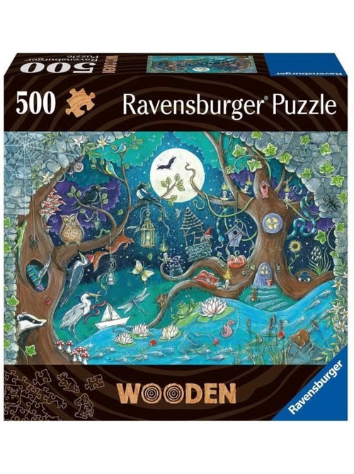 Puzzle en bois 500 pièces - forêt fantastique - ravensburger - Kiabi